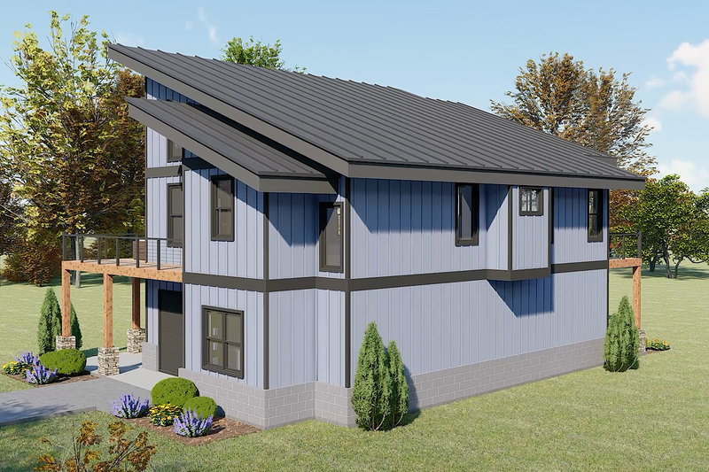 House Design - Exterior - Other Elevation 2 for Contemporary House Plan #932-1129 - 3 bed, 3 bath