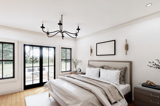 Interior - Master Bedroom for Barndominium House Plan #1074-114 - 3 bed, 2 bath