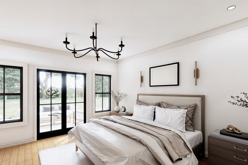 Architectural House Design - Interior - Master Bedroom for Barndominium House Plan #1074-114 - 3 bed, 2 bath