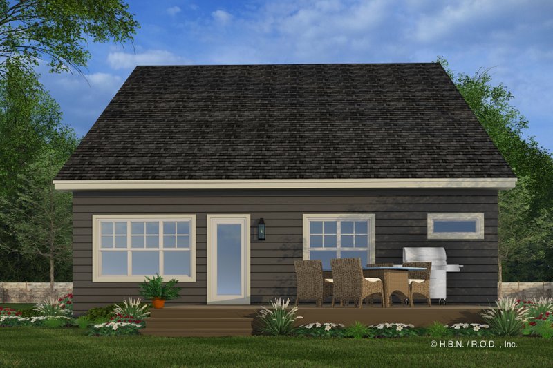 Home Plan - Exterior - Rear Elevation for Craftsman House Plan #51-1344 - 3 bed, 2.5 bath