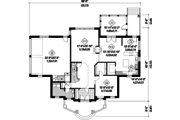 Colonial Style House Plan - 4 Beds 4 Baths 3932 Sq/Ft Plan #25-4487 