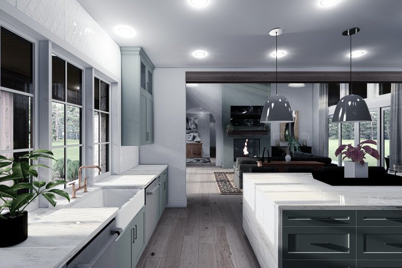 Home Plan - Interior - Kitchen 2 for Contemporary House Plan #923-400 - 4 bed, 3.5 bath