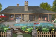 Cottage Style House Plan - 3 Beds 3 Baths 1898 Sq/Ft Plan #56-716 