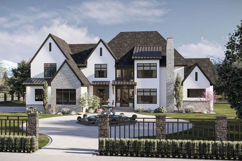 Dream House Plan - Exterior - Front Elevation 3 for Cottage House Plan #455-802 - 4 bed, 3.5 bath