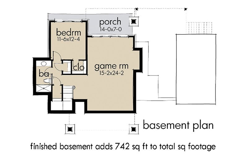 Dream House Plan - Optional Finished Basement