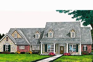 Traditional Exterior - Front Elevation Plan #310-691