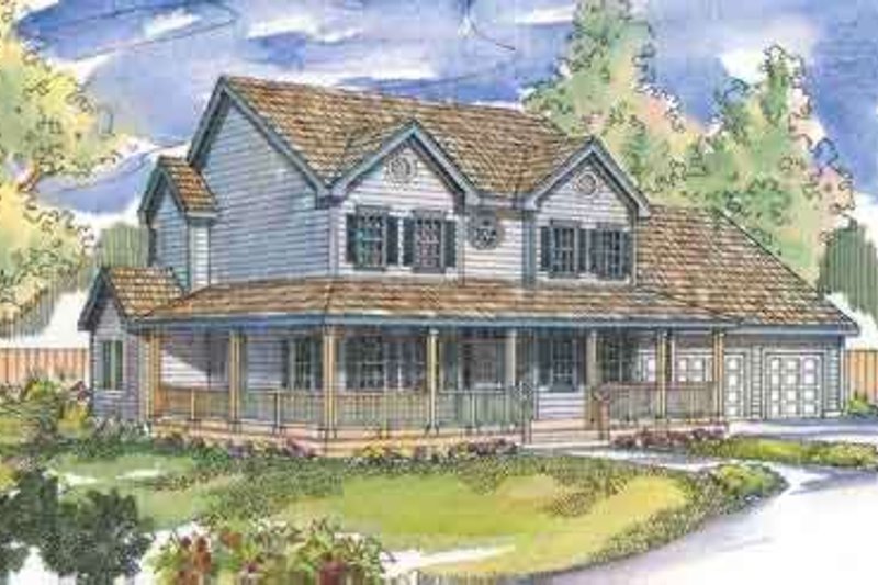 Architectural House Design - Traditional Exterior - Front Elevation Plan #124-488