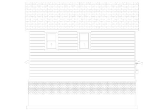 Exterior - Other Elevation 1 for Farmhouse House Plan #1060-244 - 2 bed, 1 bath