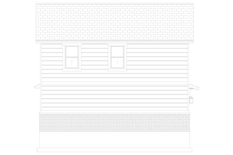 Architectural House Design - Exterior - Other Elevation 1 for Farmhouse House Plan #1060-244 - 2 bed, 1 bath