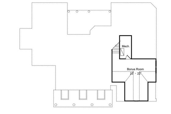 Floor Plan - Upper Floor for Colonial House Plan #417-219 - 3 bed, 2.5 bath