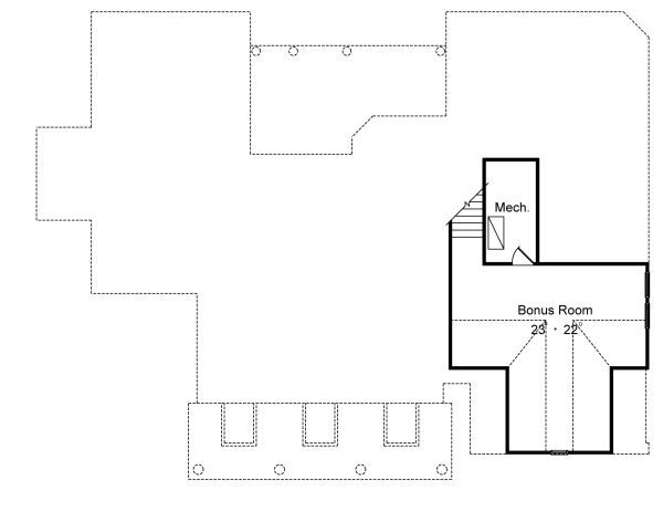 Home Plan - Colonial Floor Plan - Upper Floor Plan #417-219