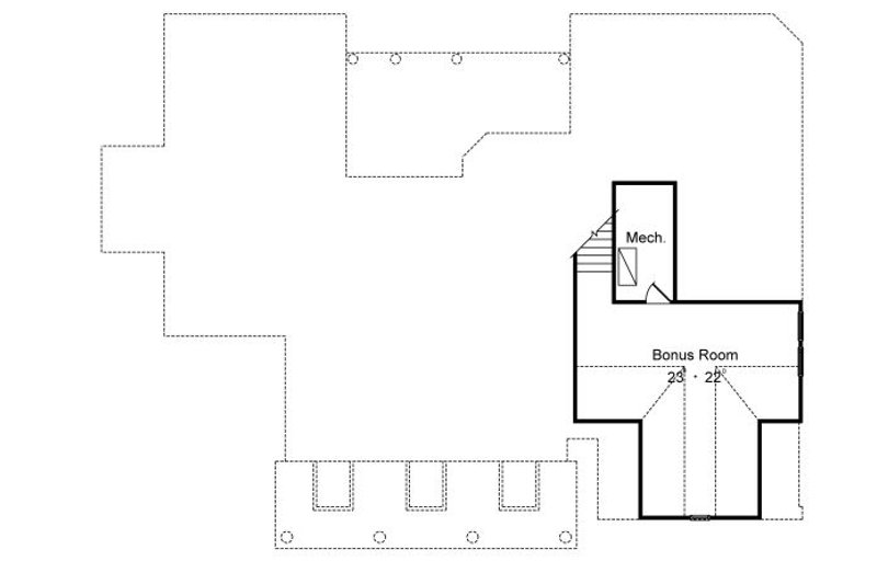 Home Plan - Floor Plan - Upper Floor for Colonial House Plan #417-219 - 3 bed, 2.5 bath
