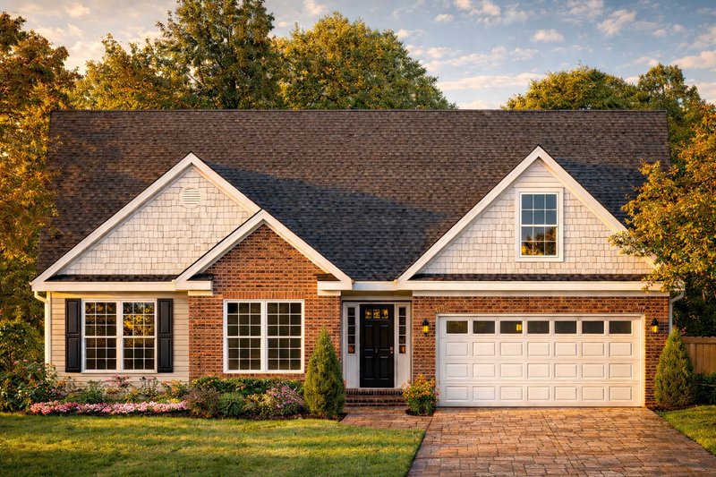 House Blueprint - Ranch Exterior - Front Elevation Plan #1053-78