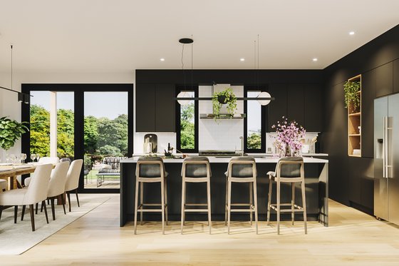 Interior - Kitchen for Contemporary House Plan #23-2761 - 3 bed, 2.5 bath