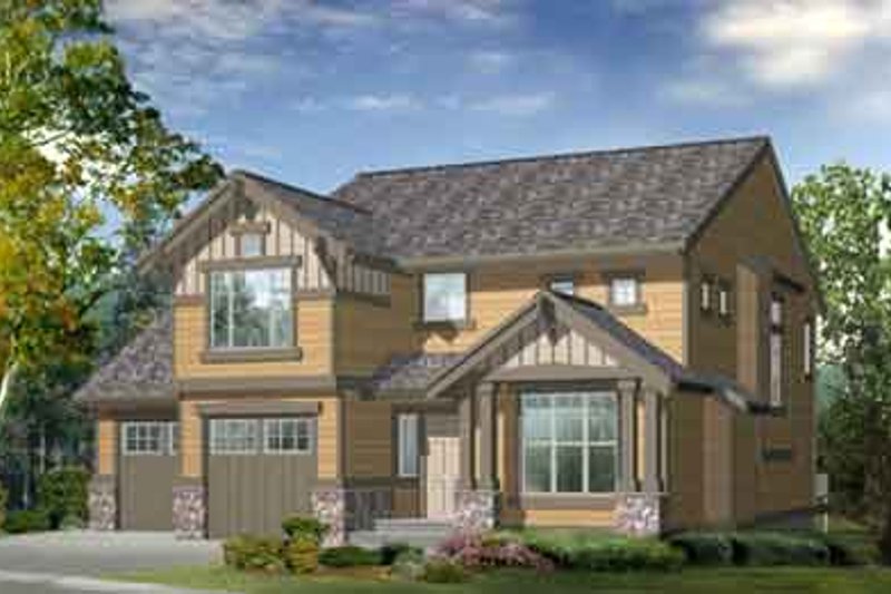 Architectural House Design - Craftsman Exterior - Front Elevation Plan #132-106