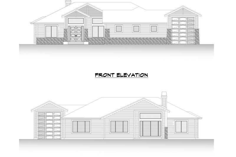 Architectural House Design - Exterior - Other Elevation 3 for Traditional House Plan #1066-107 - 3 bed, 3 bath