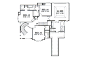 European Style House Plan - 4 Beds 3.5 Baths 3494 Sq/Ft Plan #67-597 