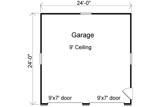 Floor Plan - Main Floor for Traditional House Plan #22-451, 0 bath