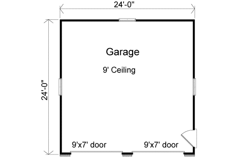 Architectural House Design - Floor Plan - Main Floor for Traditional House Plan #22-451, 0 bath