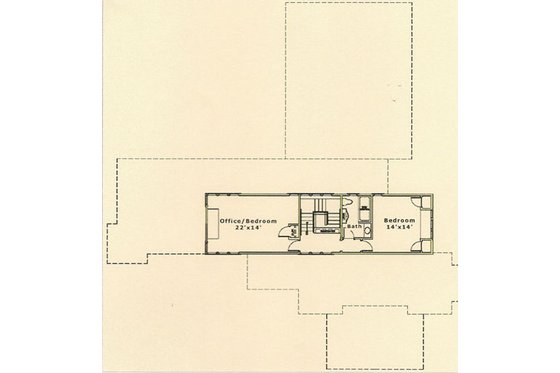 Floor Plan - Upper Floor for Prairie House Plan #454-5 - 3 bed, 2.5 bath