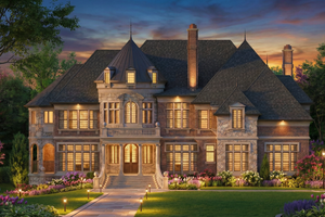 Home Plan - Exterior - Front Elevation for Country House Plan #119-409 - 5 bed, 4 bath