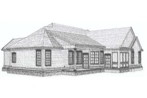 Exterior - Other Elevation for Traditional House Plan #63-191 - 3 bed, 2 bath