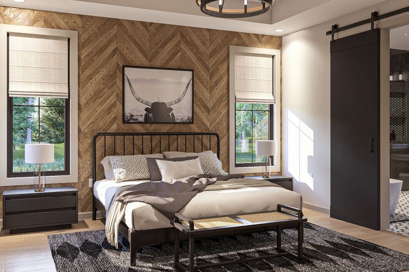 Home Plan - Interior - Master Bedroom for Modern House Plan #455-354 - 3 bed, 2.5 bath