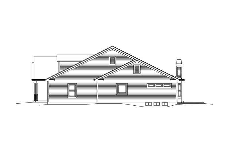 Dream House Plan - Exterior - Other Elevation 1 for Country House Plan #57-645 - 3 bed, 2 bath