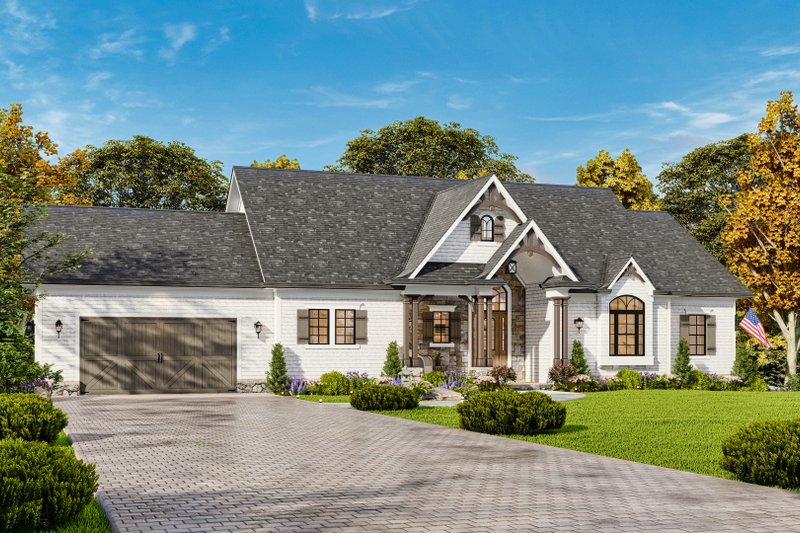 Architectural House Design - Exterior - Front Elevation 3 for Traditional House Plan #54-710 - 4 bed, 4 bath