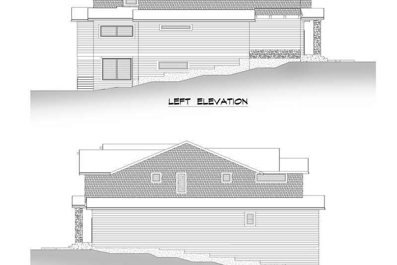 Home Plan - Exterior - Other Elevation 3 for Modern House Plan #1066-189 - 5 bed, 5.5 bath