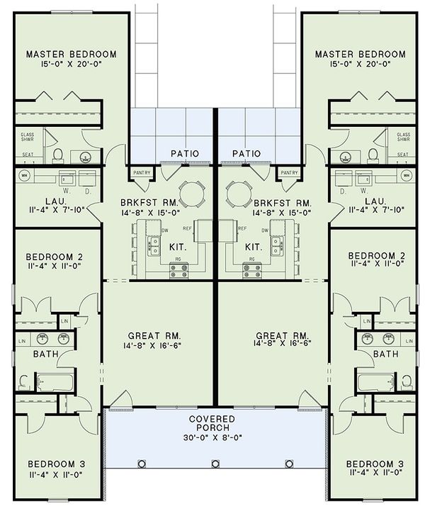 House Design - Country Floor Plan - Main Floor Plan #17-2562