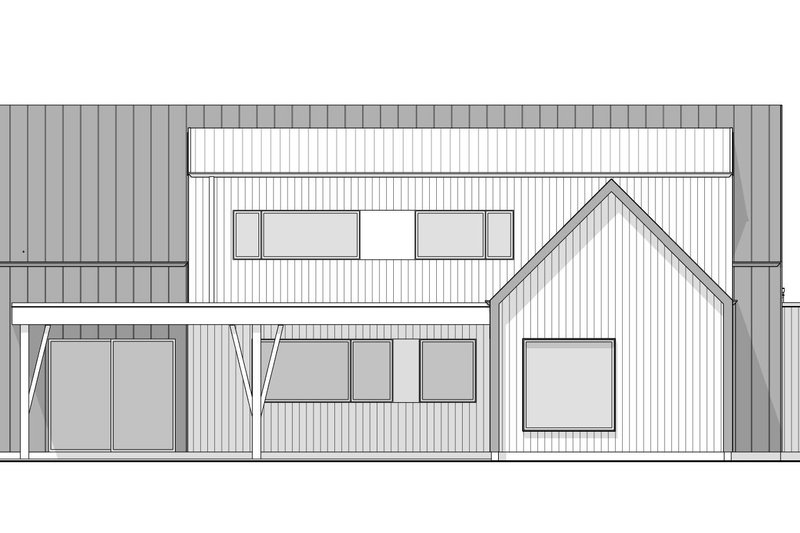Home Plan - Exterior - Rear Elevation 3 for Contemporary House Plan #1114-90 - 4 bed, 2.5 bath