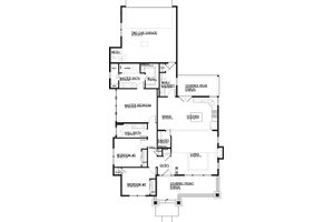 Floor Plan - Main Floor for Craftsman House Plan #895-58 - 3 bed, 2 bath