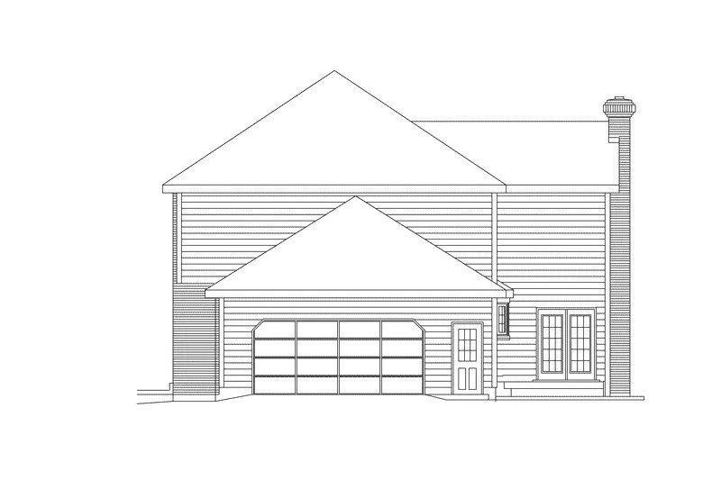 Architectural House Design - Exterior - Other Elevation 1 for Colonial House Plan #57-705 - 4 bed, 2.5 bath