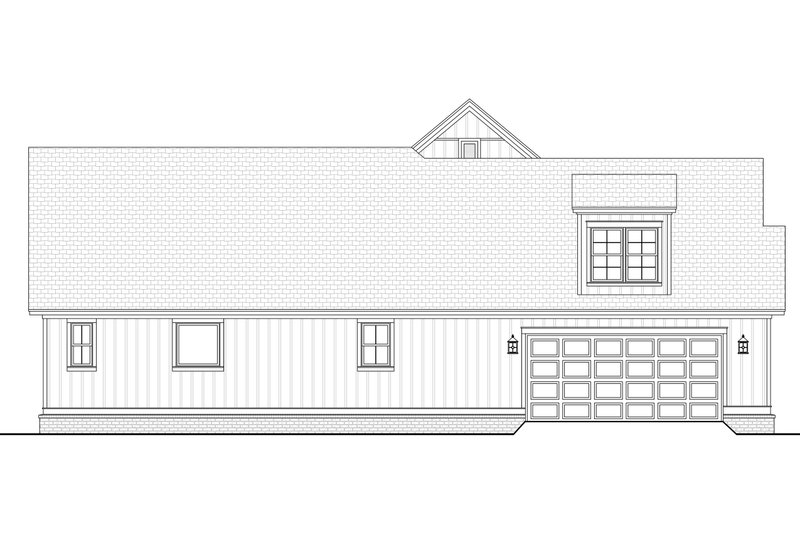Architectural House Design - Exterior - Other Elevation 2 for Farmhouse House Plan #430-196 - 3 bed, 2.5 bath