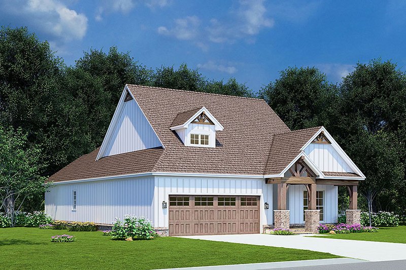 Barndominium Style House Plan - 3 Beds 2 Baths 1596 Sq/Ft Plan #923-250 ...