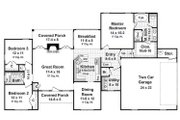 Farmhouse Style House Plan - 3 Beds 2 Baths 2024 Sq/Ft Plan #21-534 Floor 