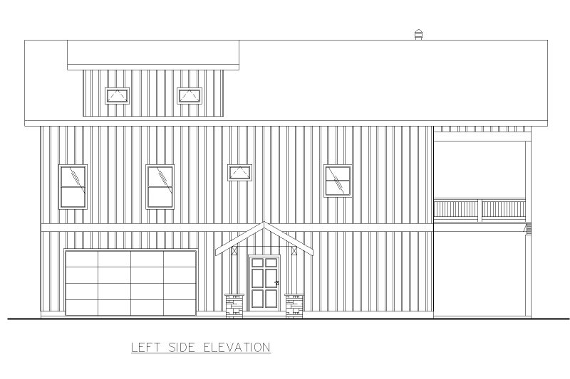 Architectural House Design - Exterior - Other Elevation for Barndominium House Plan #117-1018 - 4 bed, 4.5 bath