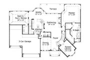 Traditional Style House Plan - 5 Beds 3.5 Baths 4600 Sq/Ft Plan #411-307 