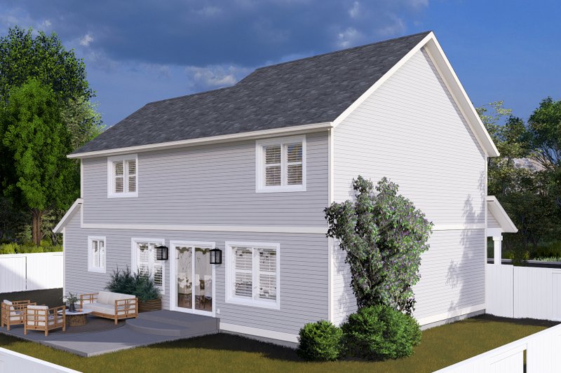 House Plan Design - Exterior - Rear Elevation 1 for Farmhouse House Plan #1060-239 - 3 bed, 2.5 bath