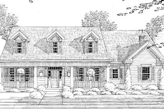 Exterior - Other Elevation for Cottage House Plan #46-434 - 4 bed, 2.5 bath