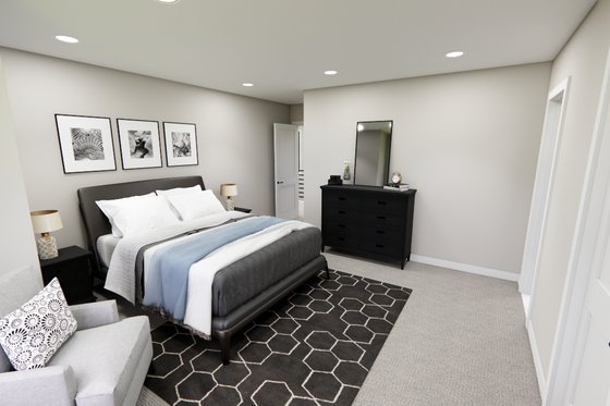Interior - Bedroom 3 for Modern House Plan #51-1281 - 5 bed, 3.5 bath