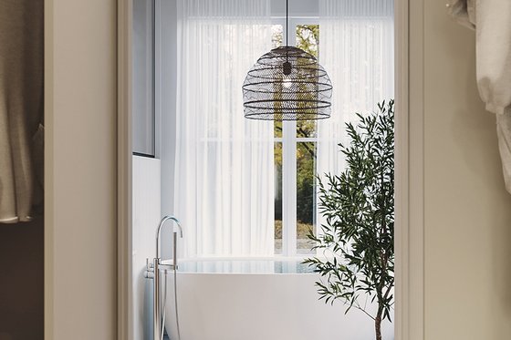 Interior - Master Bathroom for European House Plan #23-2777 - 3 bed, 2.5 bath