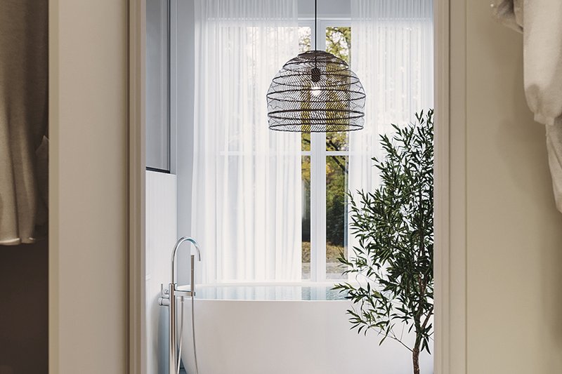 Architectural House Design - Interior - Master Bathroom for European House Plan #23-2777 - 3 bed, 2.5 bath