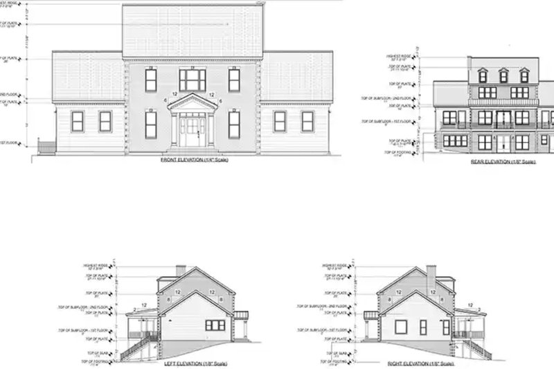 Dream House Plan - Exterior - Other Elevation for Colonial House Plan #1116-46 - 4 bed, 4 bath