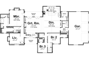 Cottage Style House Plan - 3 Beds 2.5 Baths 2703 Sq/Ft Plan #455-299 
