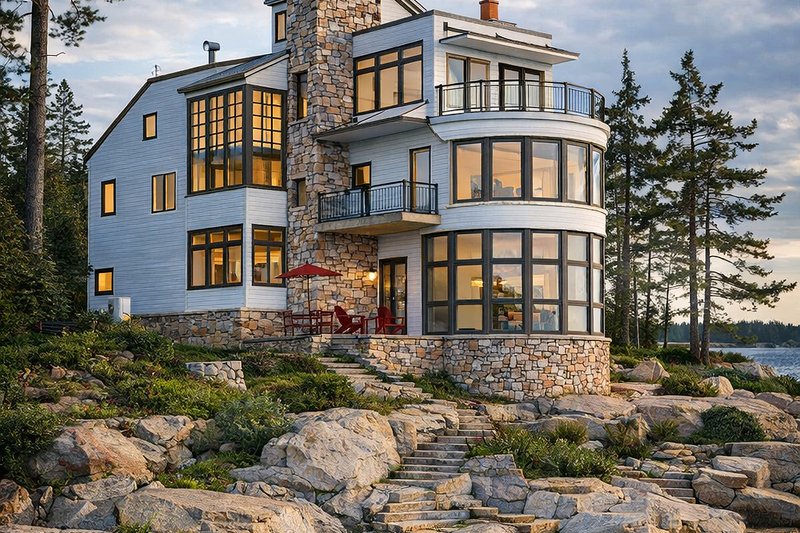 Dream House Plan - Contemporary Exterior - Rear Elevation Plan #928-31