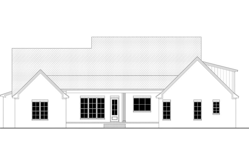 House Blueprint - Exterior - Rear Elevation for Country House Plan #430-268 - 5 bed, 3.5 bath