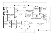 Mediterranean Style House Plan - 5 Beds 3 Baths 3295 Sq/Ft Plan #1-810 