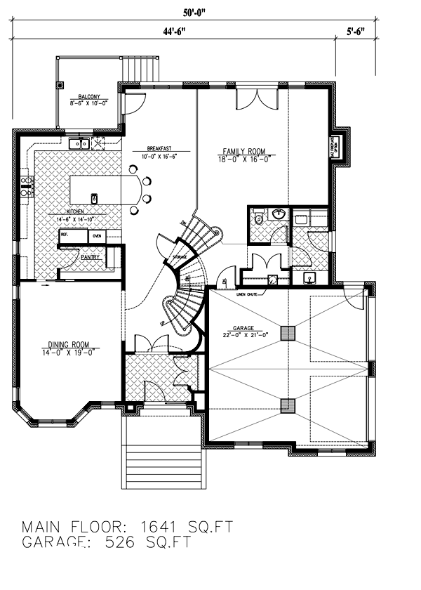 European Floor Plan - Main Floor Plan #138-384
